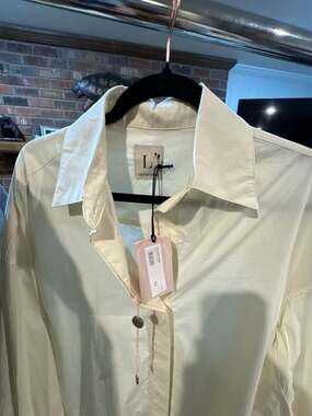 L'Autre Chose Camicia Tunica Ivory Button-Down Shirt